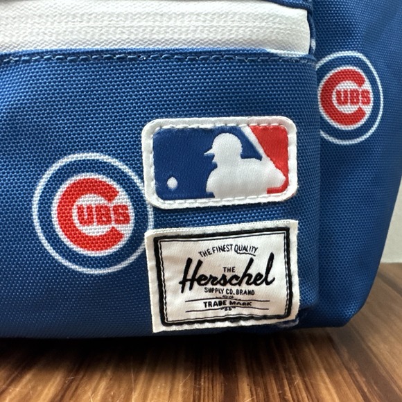 MLB Chicago Cubs Herschel Co. Blue Fanny Pack‎ All Over Logo Print - Picture 11 of 12
